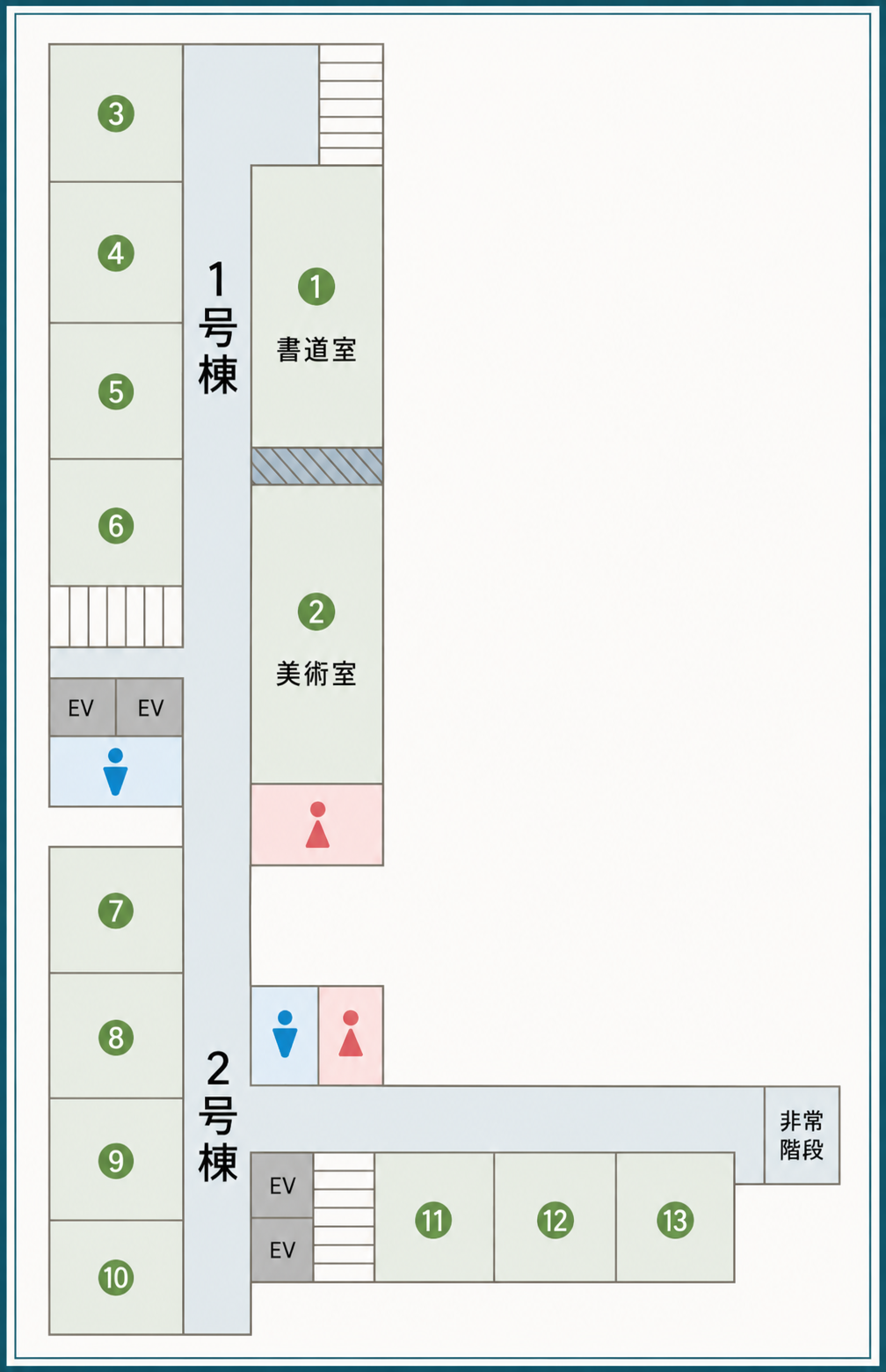 学校案内図 4階