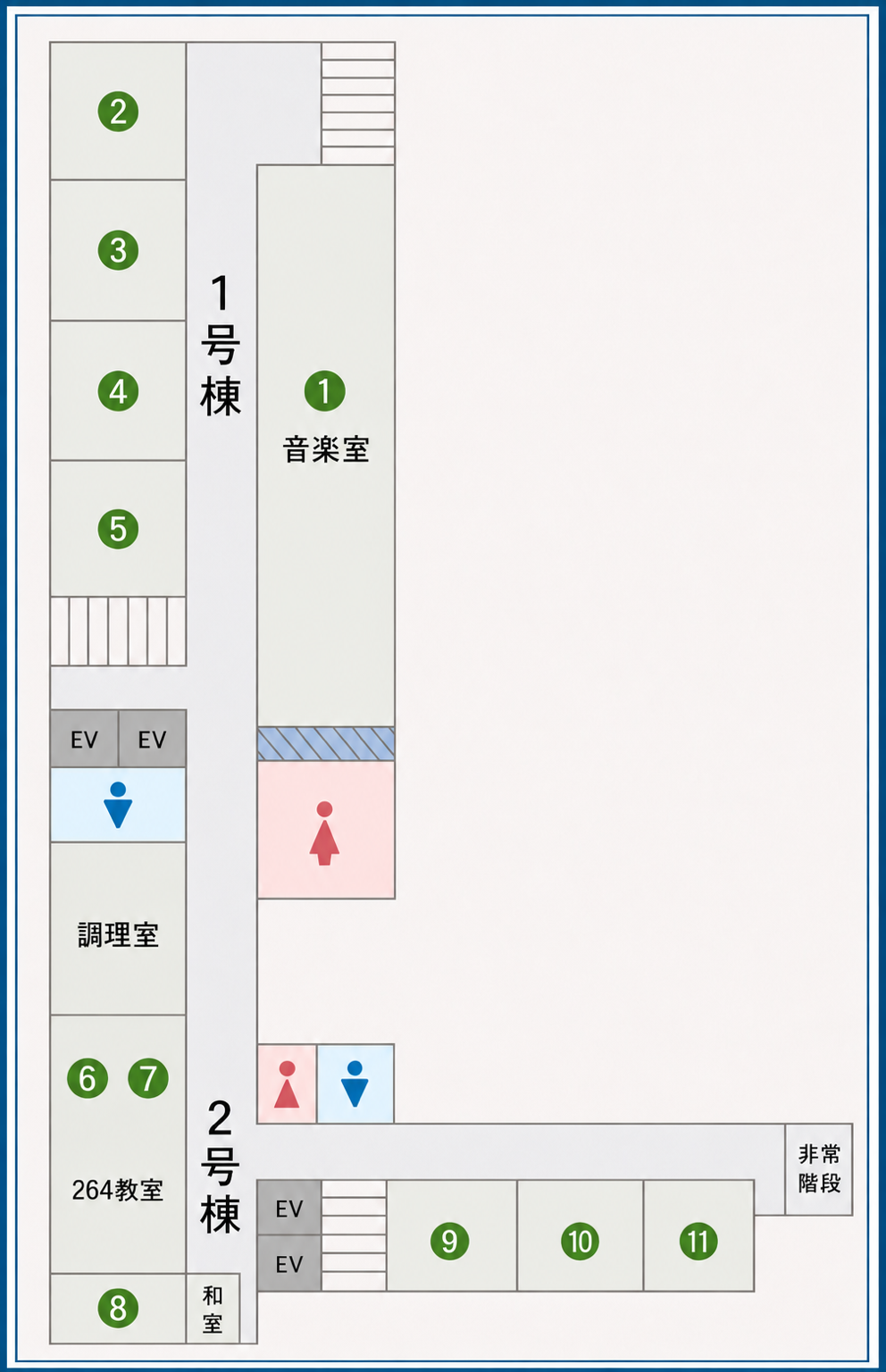 学校案内図 6階